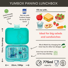 Yumbox Panino 4 compartments Leak-proof Lunchbox | Tropical Aqua