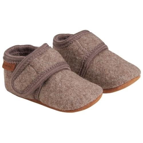 En Fant Baby Booties Wool | Walnut