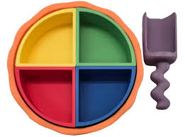 Grennn Mandigo Play Tray Quarter Circle Set | Rainbow