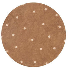 Lorena Canals Machine Washable Carpet Round Back Ø140cm | Round Dot Chestnut