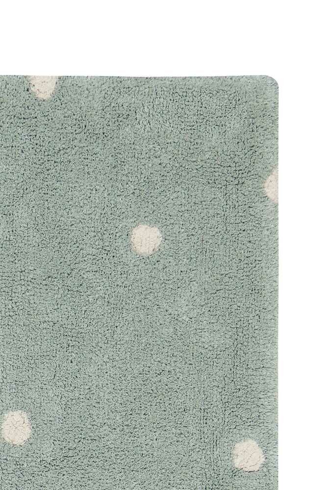Lorena Canals Machine Washable Carpet Rug 100x150cm | Mini Dot Blue Sage