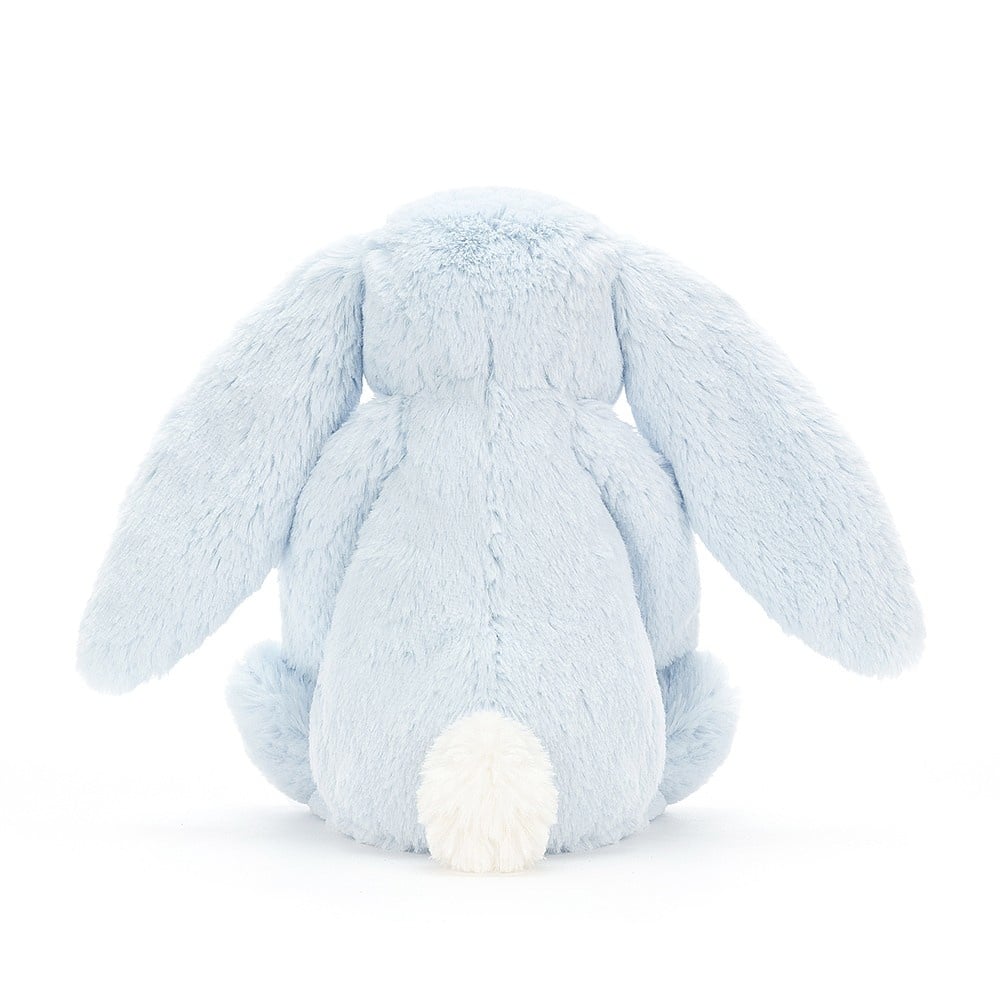 Jellycat Plush Toy Medium Bashful Cream Bunny | Blue