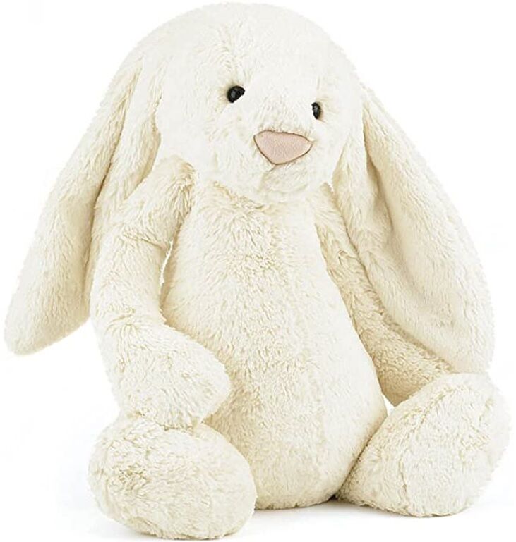 Jellycat Plush Toy Large Bashful Cream Bunny | White