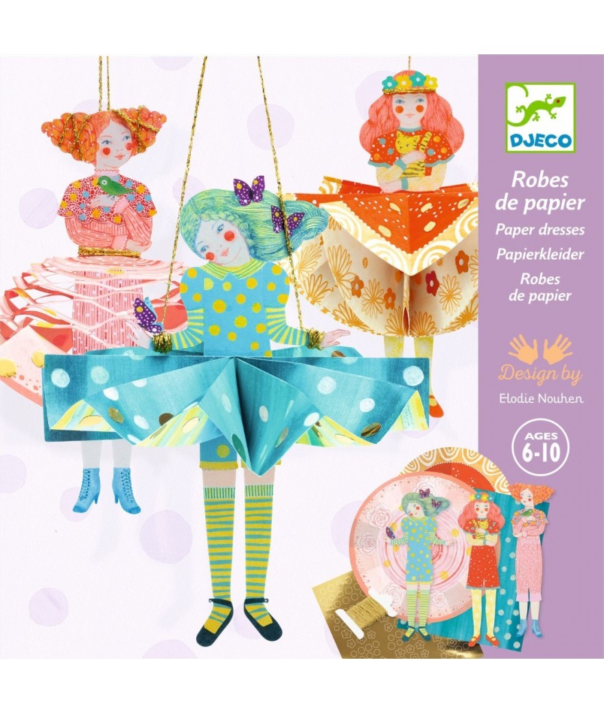 Djeco Creative craft box | Dresses of paper