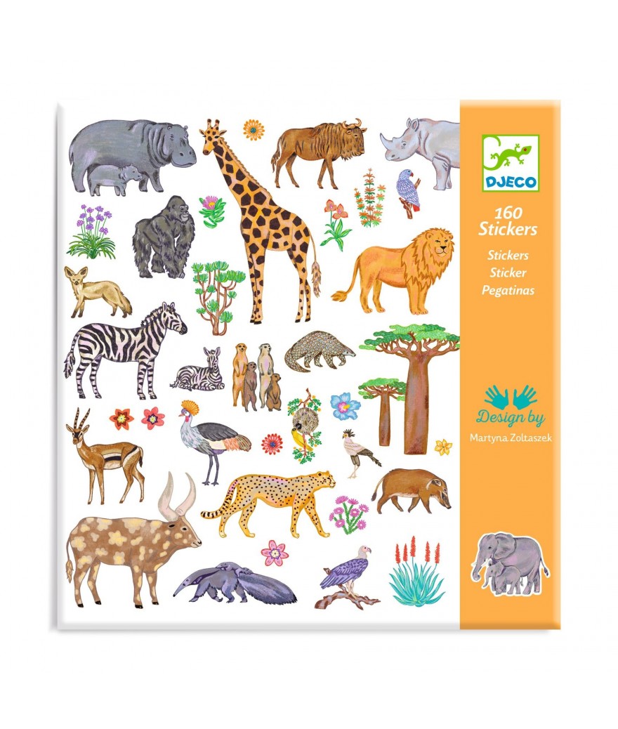 Djeco Sticker Set 160 Stickers | Kenya