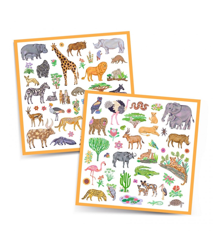 Djeco Sticker Set 160 Stickers | Kenya