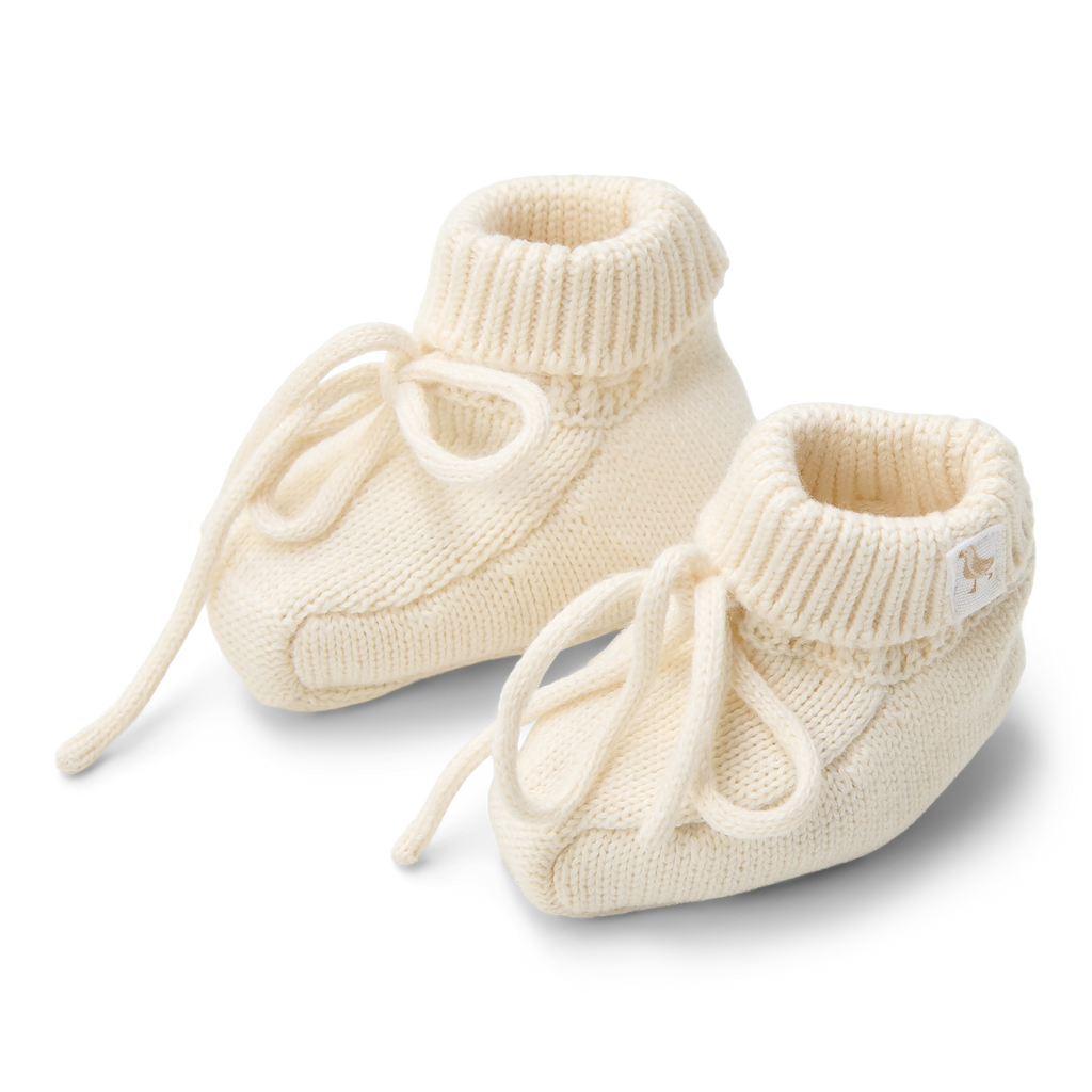 Little Dutch Knitted Slippers | White
