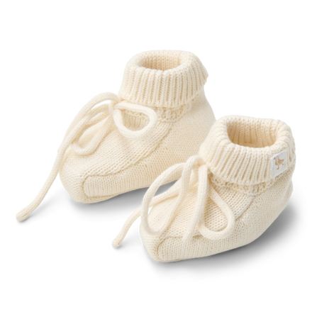 Little Dutch Knitted Slippers | White