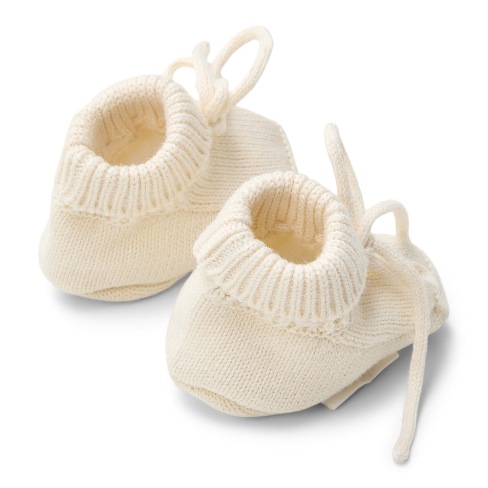 Little Dutch Knitted Slippers | White