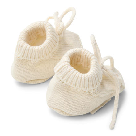 Little Dutch Knitted Slippers | White