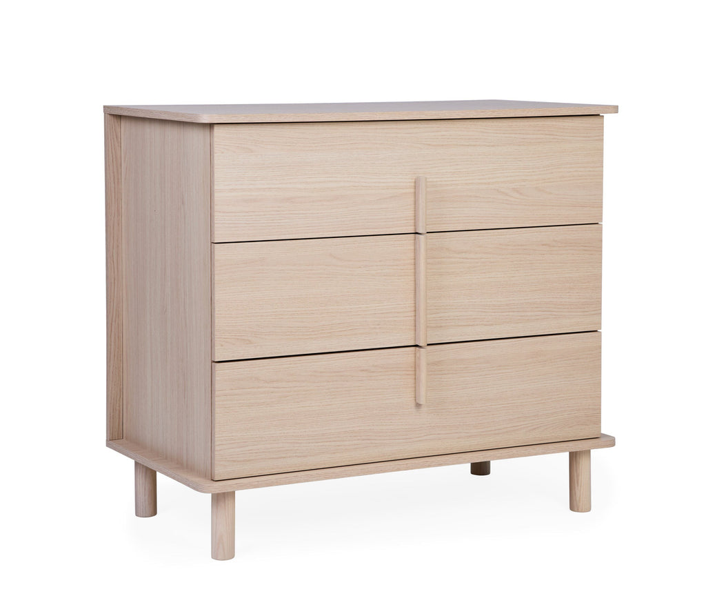 Childhome Nordica Changing Table 3 Drawers With Care Unit | Natural