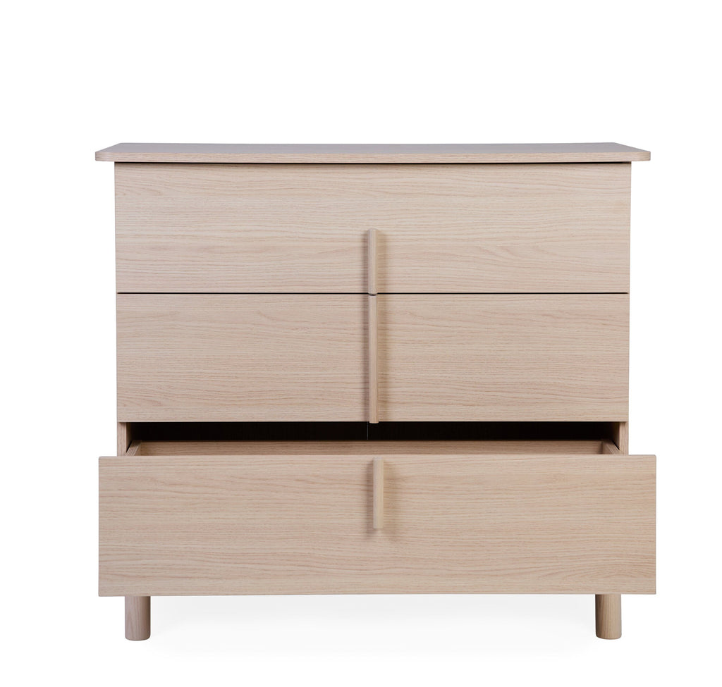 Childhome Nordica Changing Table 3 Drawers With Care Unit | Natural