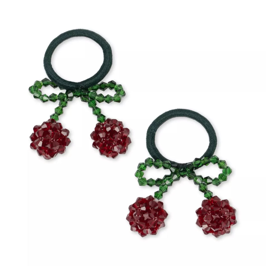 * Konges Sløjd 2 Pack Hair Elastics Cherry | Red /Glitter