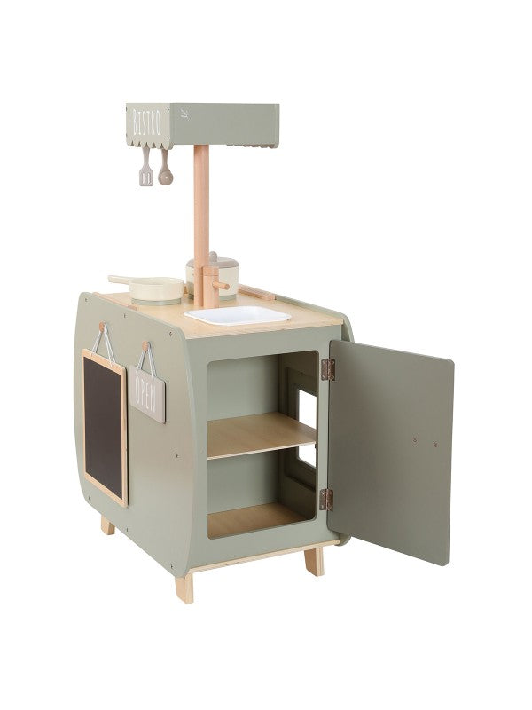 Label Label Wooden Bistro Kitchen With Accessories | Olive Green