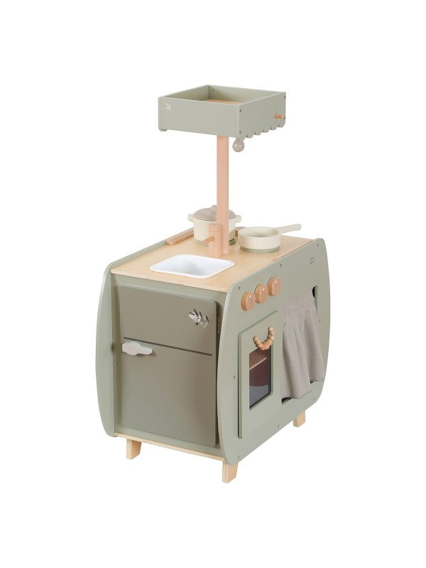 Label Label Wooden Bistro Kitchen With Accessories | Olive Green