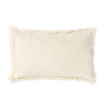 Nobodinoz Landscape Rectangular fringes cushion 45x30cm | Natural