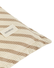 Nobodinoz Landscape Waffle floor mattress 60x120x4cm | Stripes Natural