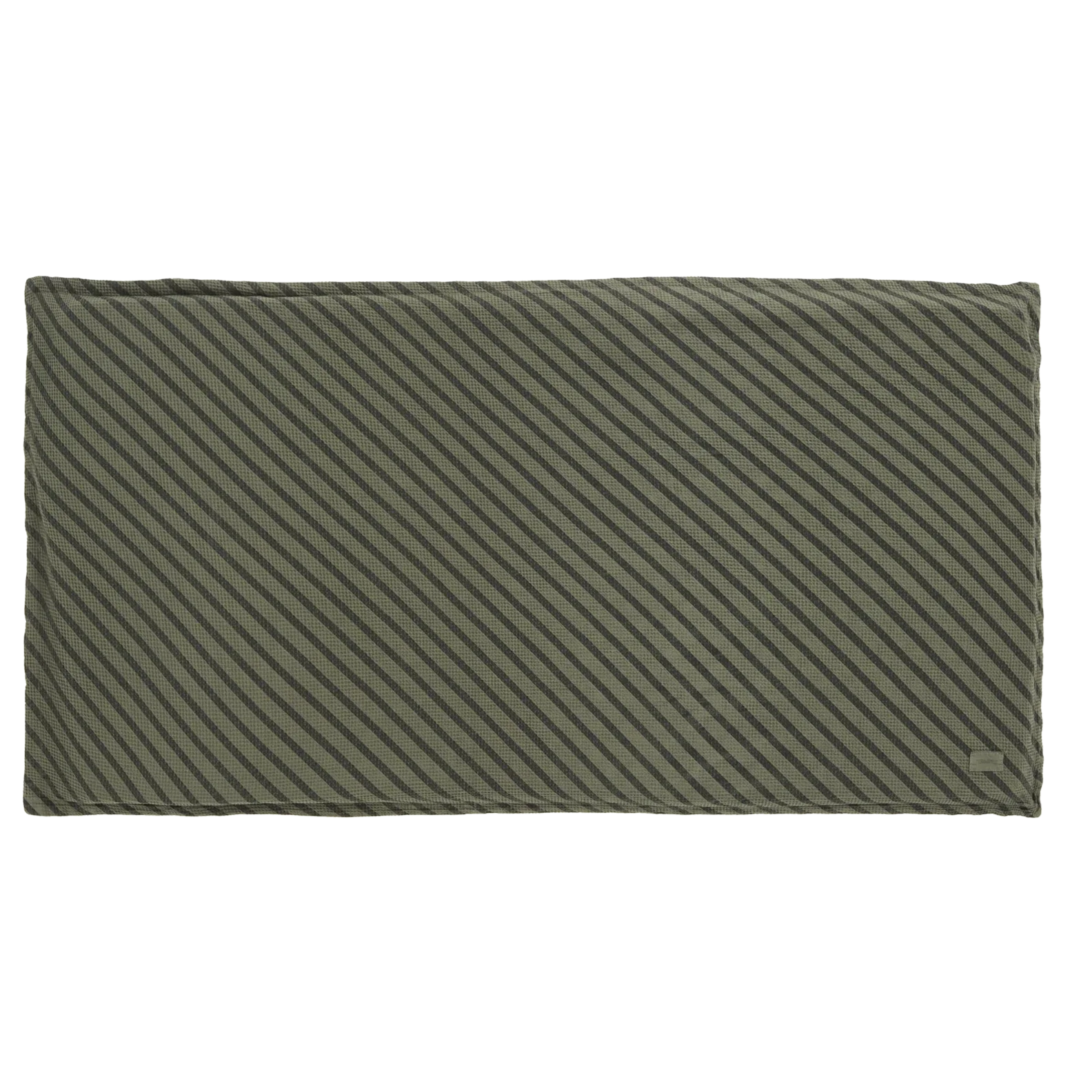 Nobodinoz Landscape Waffle floor mattress 60x120x4cm | Stripes Vetiver