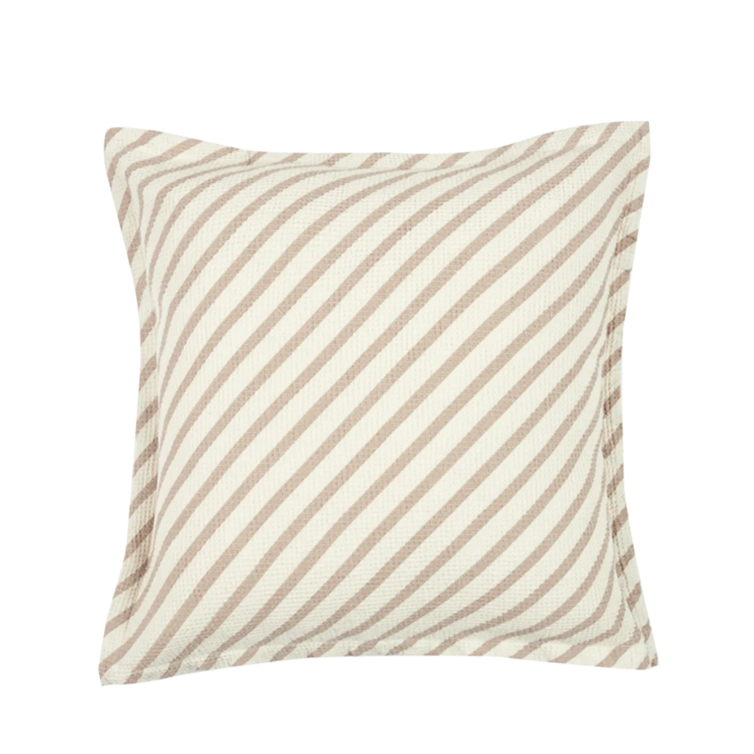 Nobodinoz Landscape Waffle square cushion 45x45cm | Stripes Natural