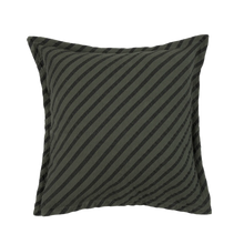 Nobodinoz Landscape Waffle square cushion 45x45cm | Stripes Vetiver