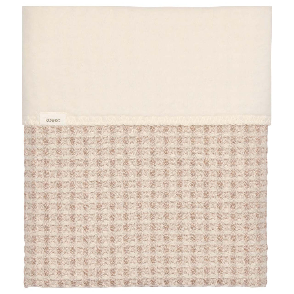 Koeka Cot Blanket Cotton Fleece Waffle Amsterdam 100x150 | Crumble