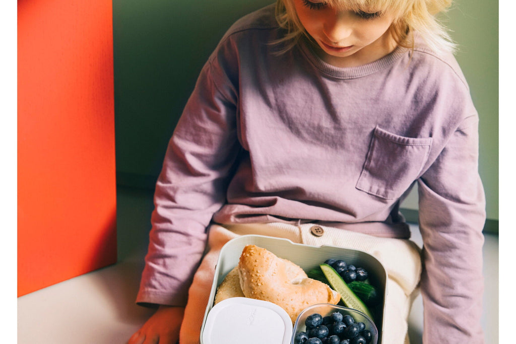 Mepal Bento Lunch Box with Compartments and Fork | Little Farm