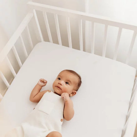 Aerosleep fitted sheet crib 90x50cm | White