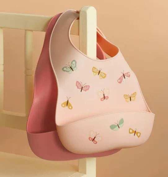 A Little Lovely Company Silicone Bib Set 2 | Butterflies