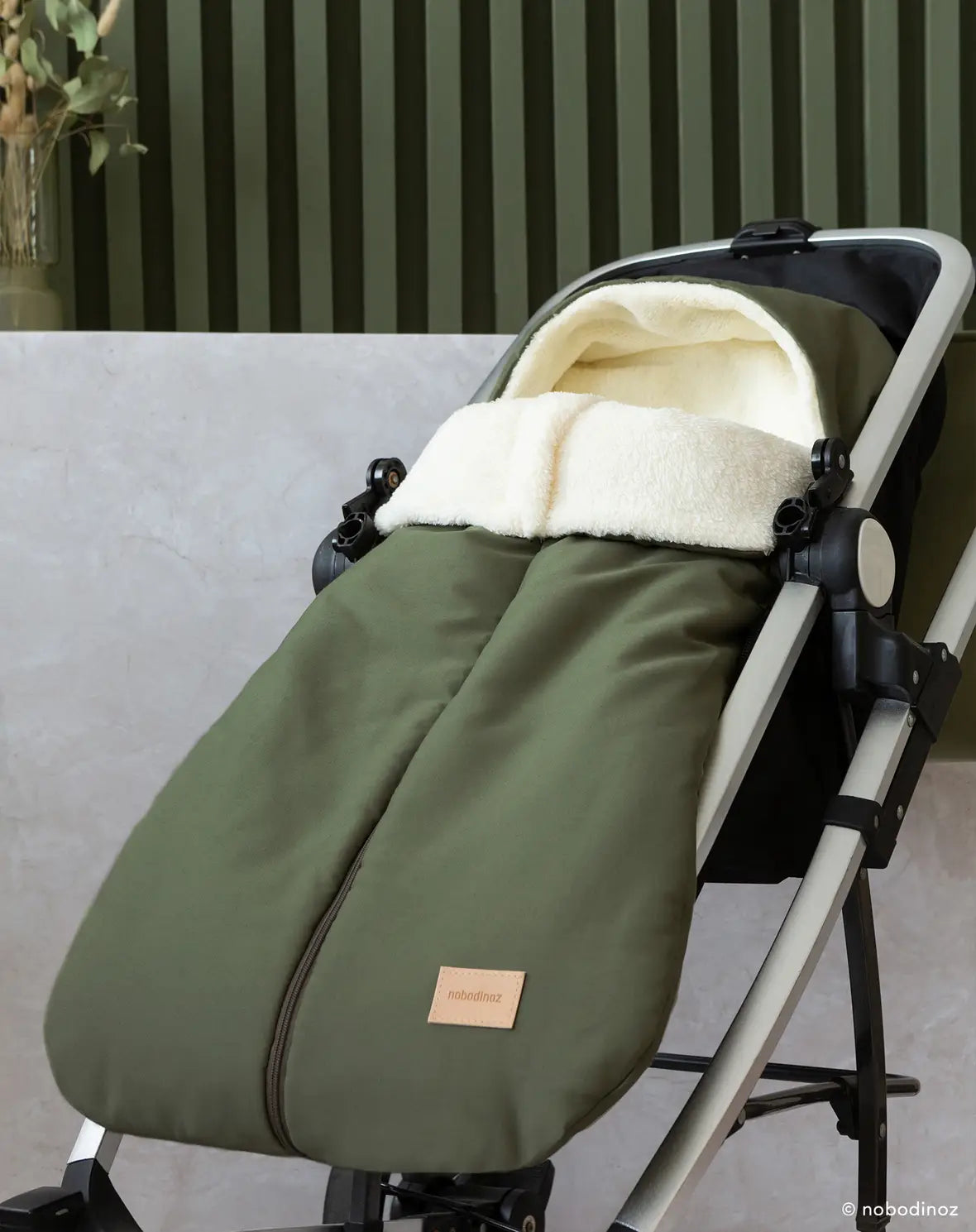 Nobodinoz Hyde Park footmuff for Buggy 6-18m - 90x50cm | London Green