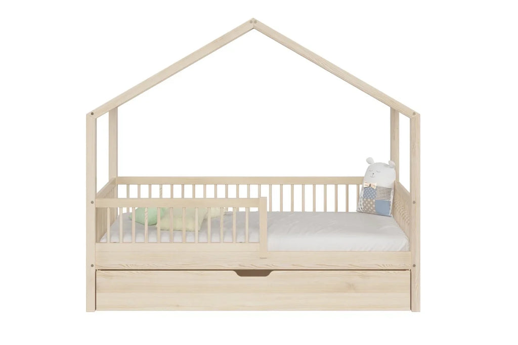 De Gele Flamingo Bed House Helsinki | Single with drawer for mattress 90x200cm