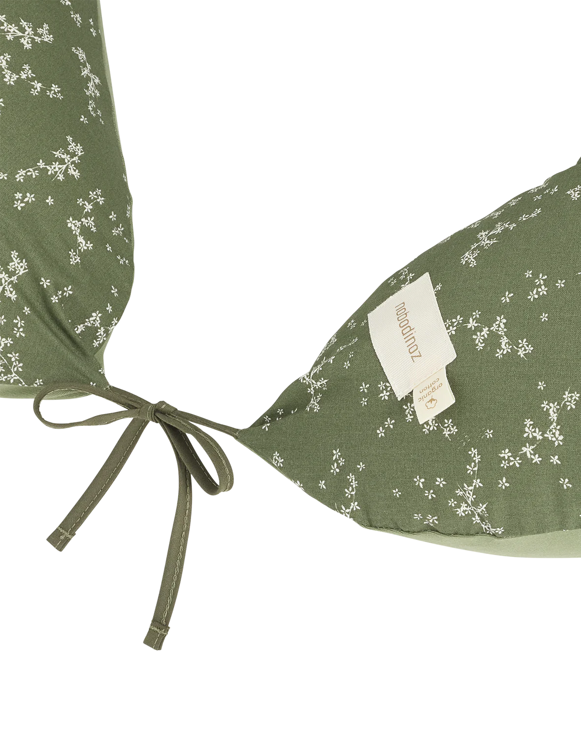Nobodinoz Luna Maternity Pillow 170x38x25cm | Green jasmine
