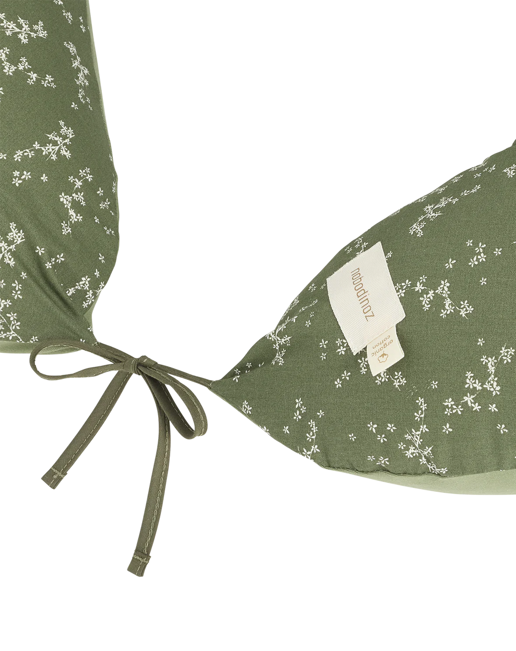 Nobodinoz Luna Maternity Pillow 170x38x25cm | Green jasmine