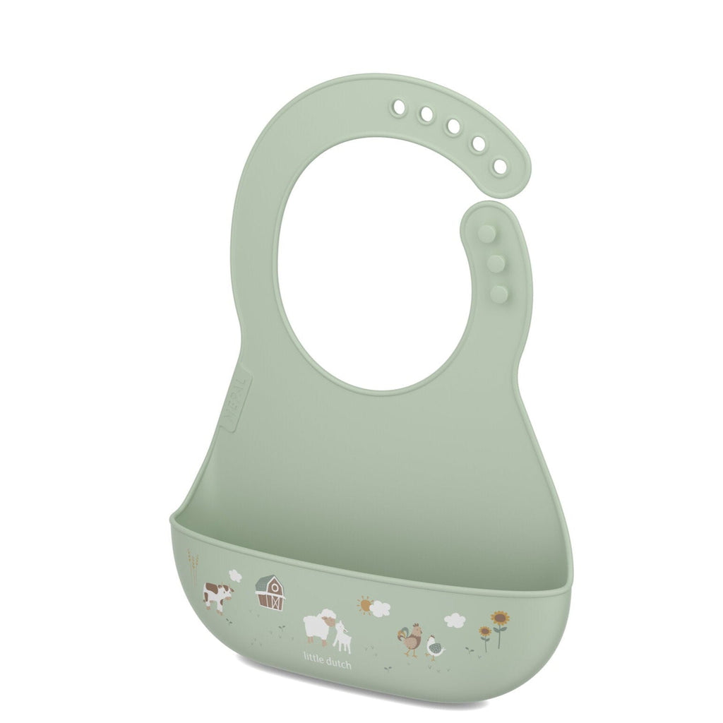 Mepal x Little Dutch bib with drip tray | Little Farm
