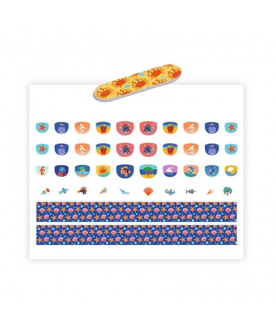 Djeco Nail Stickers Set | Mediterranean