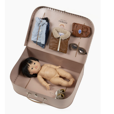 Minikane suitcase with doll and accessories | Rétro Garçon