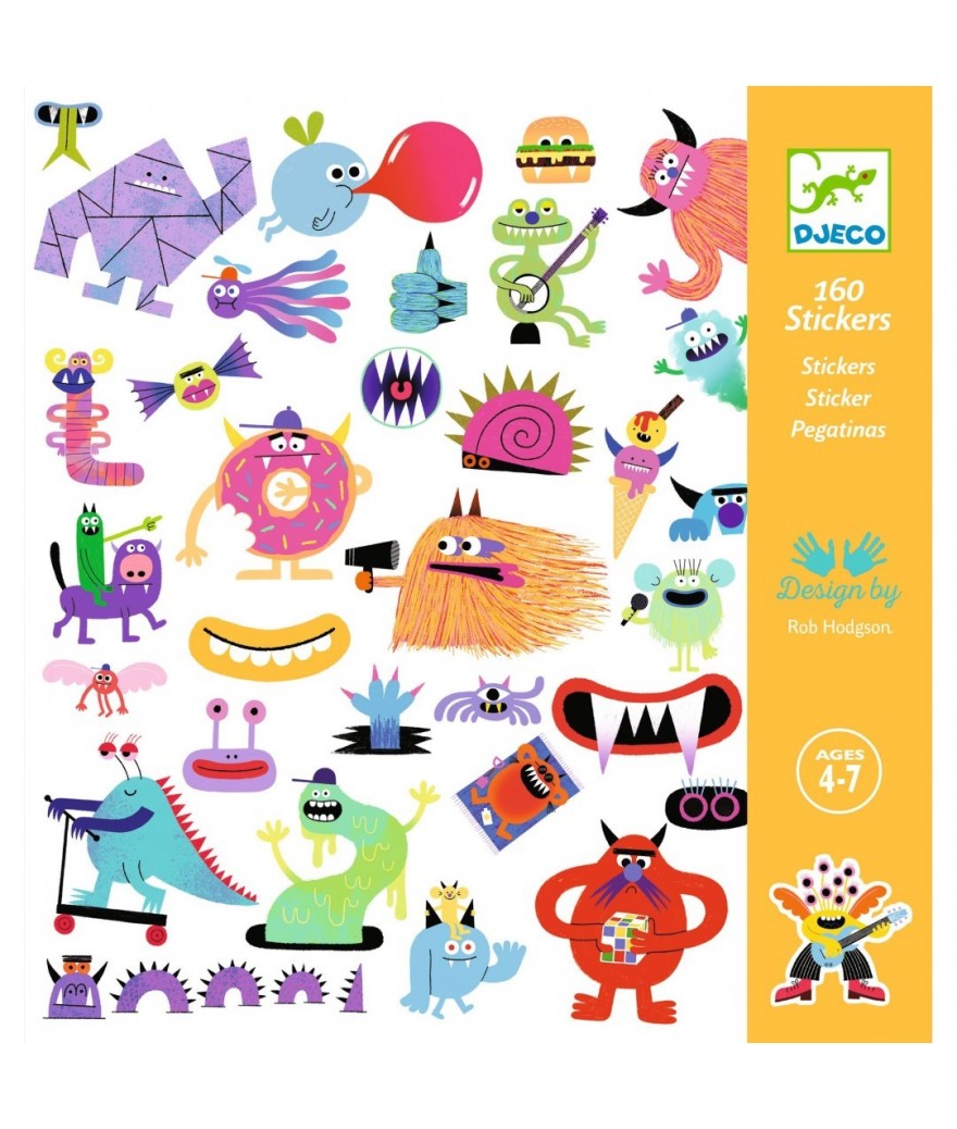 Djeco set 160 stickers | Samples