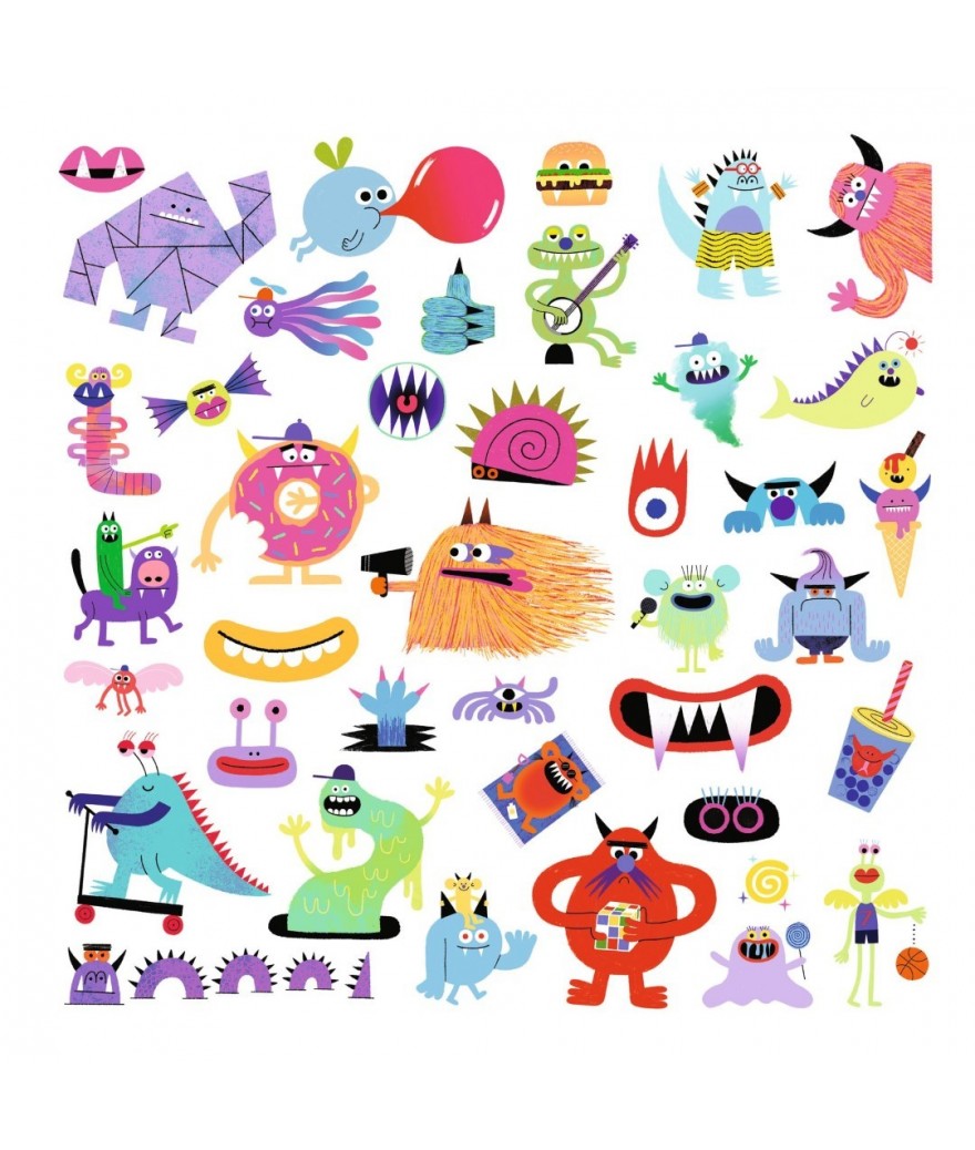 Djeco set 160 stickers | Samples