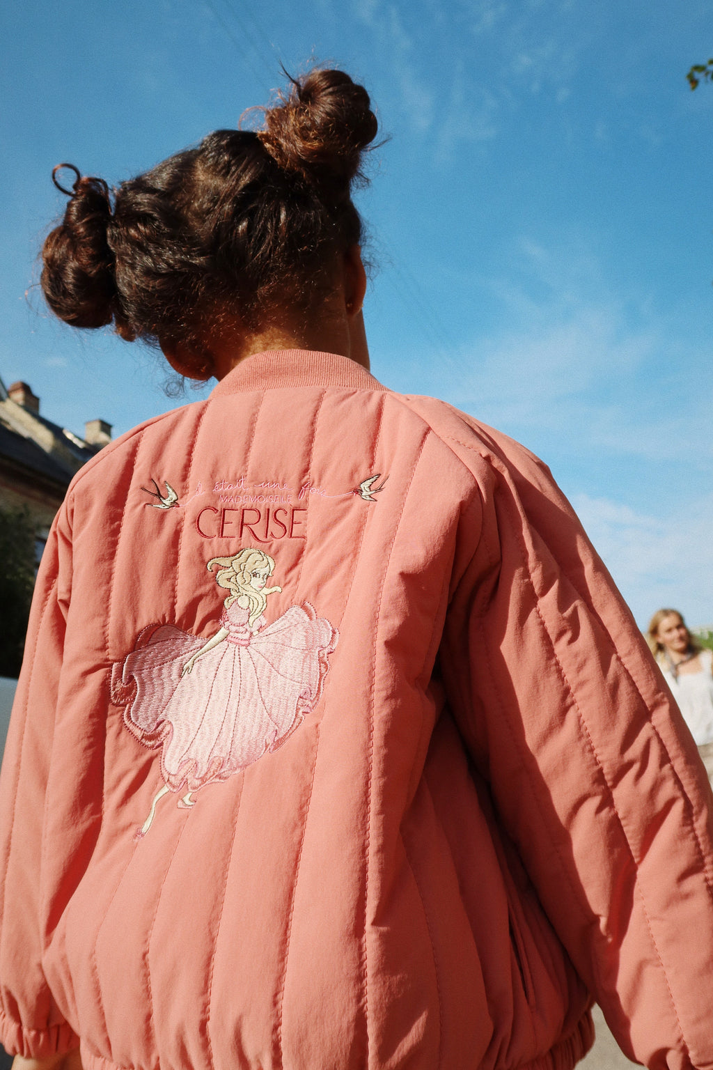 Konges Sløjd Juno Frill Bomber Jacket | Canyon Rose