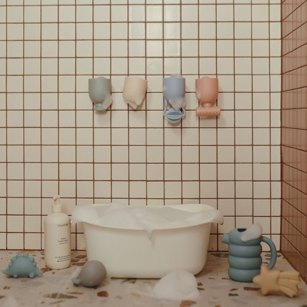 Mushie Bath Toy Set 4-Pack | Pour And Play