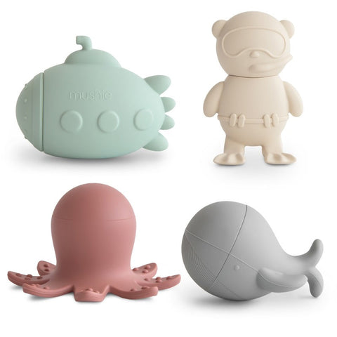 Mushie Bath Toy Set 4-Pack | Sealife