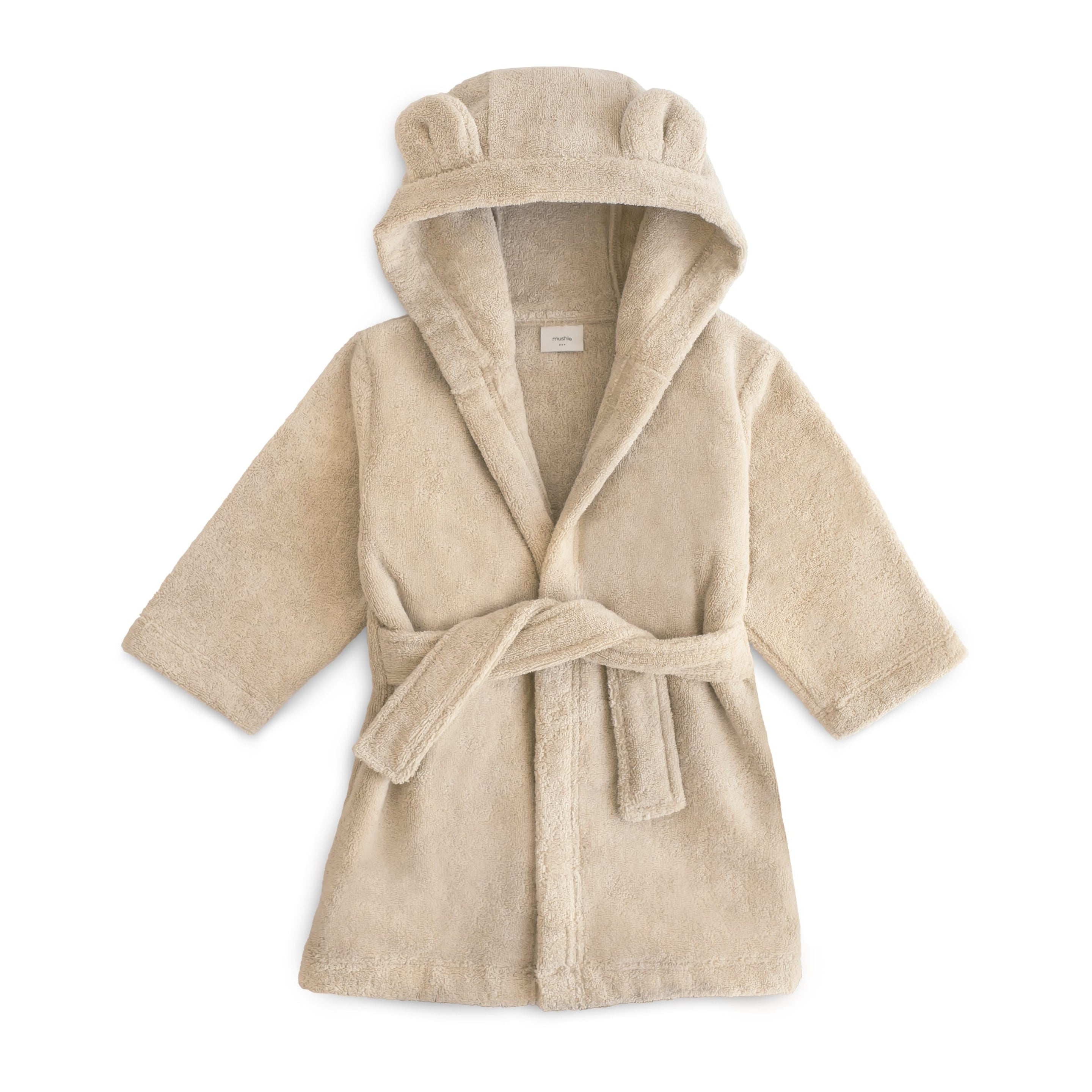 Mushie Bathrobe 2-4Y Bear Fog
