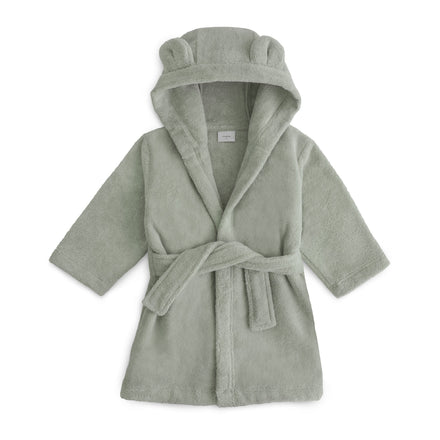 Mushie Bathrobe 4-6Y Bear Moss