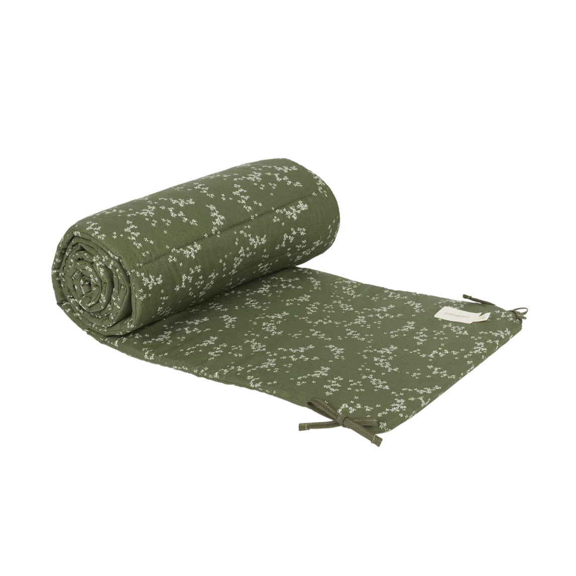 Nobodinoz Nest Play Pen Bumper 207x32x2cm | Green jasmine
