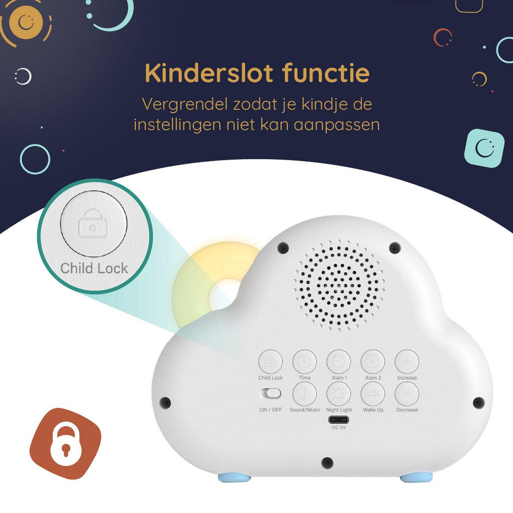 Numsy Sleep trainer with sleeping alarm clock and night light | Lou