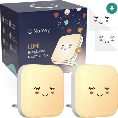 Numsy Night light Automatic sensor plug light set of 2 | Lumi