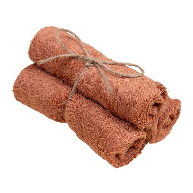 Timboo Guest Towels 3 pieces 29.5x50 | Sunrise Orange