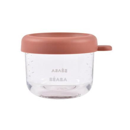 Béaba Glass Storage Jars 150ml | Terracotta