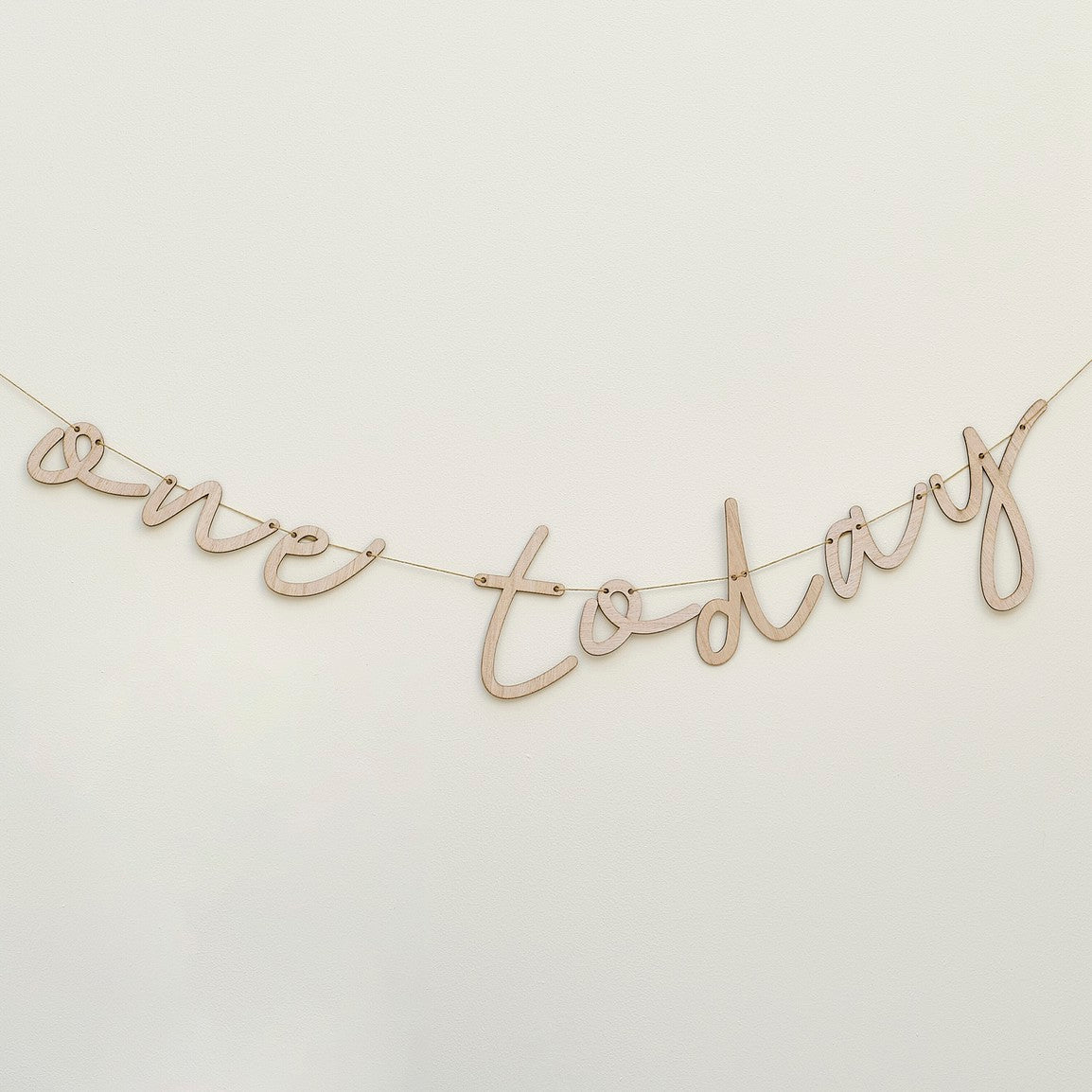 Ginger Ray One Today' Wooden Bunting