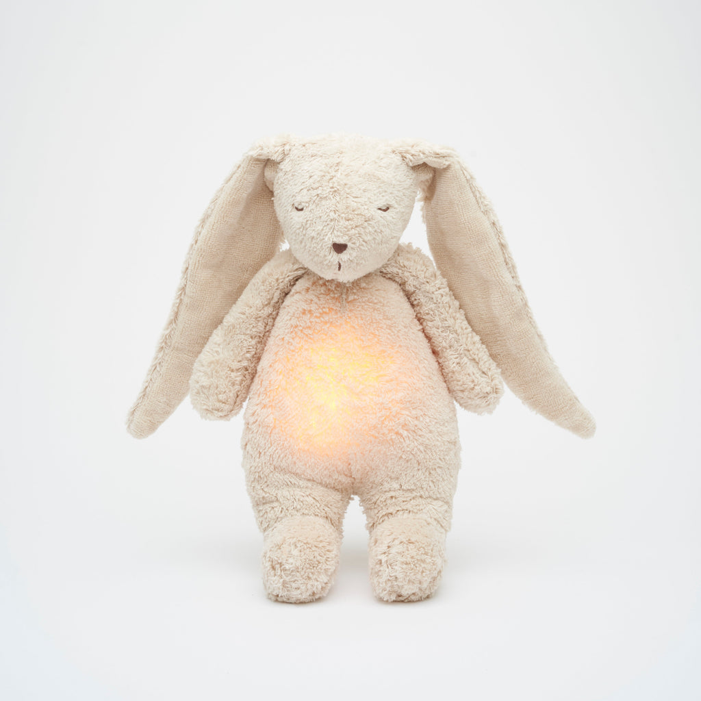 Moonie 2.0 upgrade - Hug Heartbeat and Light | Bunny Sand - Organic cotton