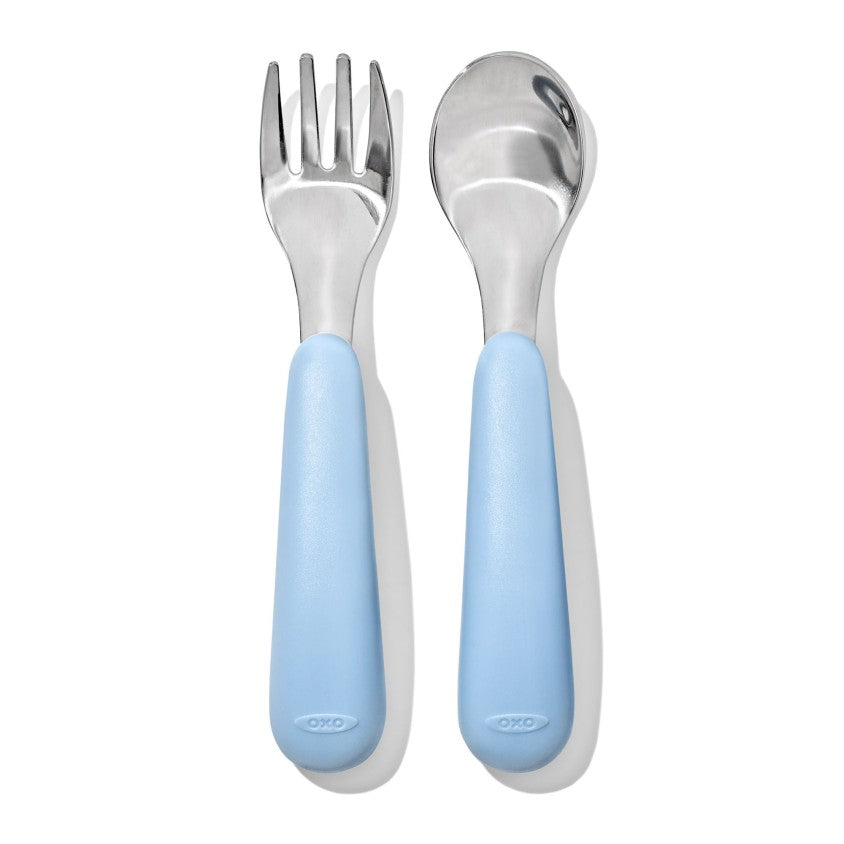 Oxo Tot Fork & Spoon Travel Set | Dusk